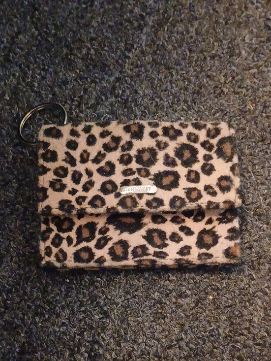 Nine West Accessories - Nine West Leopard Print Key & Card Holder - Brown and Black